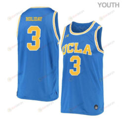 Aaron Holiday 3 UCLA Bruins Retro Elite Basketball Youth Jersey - Blue