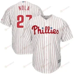 Aaron Nola Philadelphia Phillies Official Cool Base Player Jersey - White