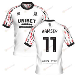 Aaron Ramsey 11 Middlesbrough 2022-23 Third Jersey - White