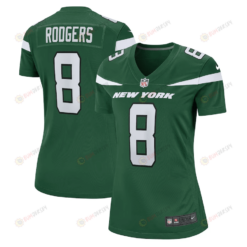 Aaron Rodgers 8 New York Jets WoMen's Jersey - Gotham Green