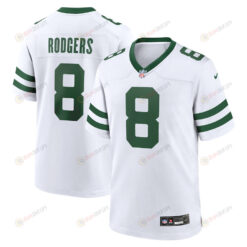 Aaron Rodgers 8 New York Jets Youth Jersey - White