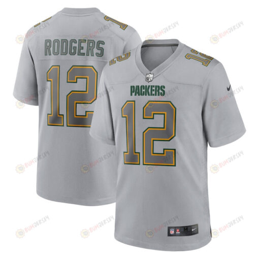 Aaron Rodgers Green Bay Packers Atmosphere Fashion Game Jersey - Gray