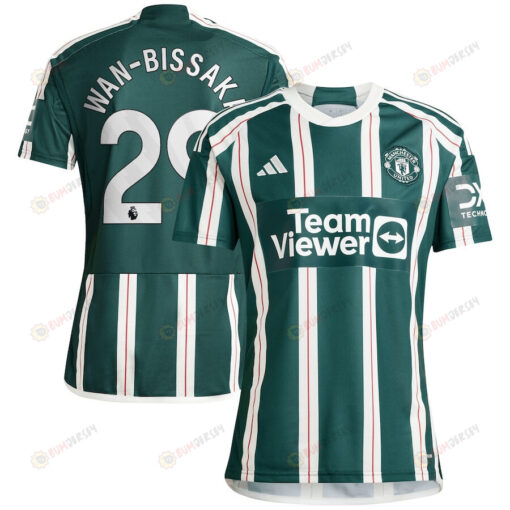 Aaron Wan-Bissaka 29 Manchester United 2023/24 Away Men Jersey - Green