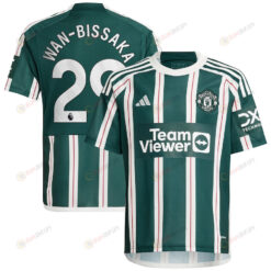 Aaron Wan-Bissaka 29 Manchester United 2023/24 Away Youth Jersey - Green