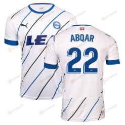 Abdel Abqar 22 Deportivo Alav?s 2022-23 Away Jersey - White