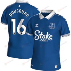 Abdoulaye Doucour? 16 Everton FC 2023-24 Premier League Hummel Home Men Jersey - Blue