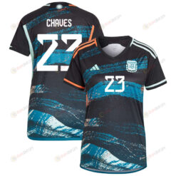 Abiga?l Chaves 23 Argentina Women's National Team 2023-24 World Cup Away Women Jersey