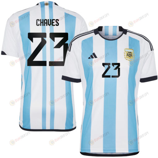 Abiga?l Chaves 23 Argentina Women's National Team 2023-24 World Cup Home Men Jersey