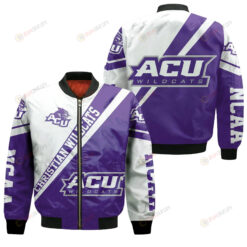 Abilene Christian Wildcats Logo Bomber Jacket 3D Printed Cross Style