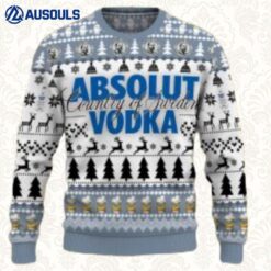 Absolut Vodka Country Of Sweden Vodka Ugly Sweaters For Men Women Unisex