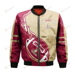 Acadie-Bathurst Titan Bomber Jacket 3D Printed Flame Ball Pattern