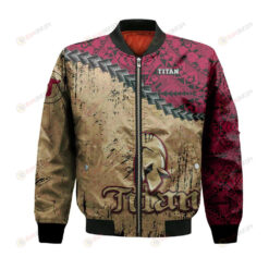 Acadie-Bathurst Titan Bomber Jacket 3D Printed Grunge Polynesian Tattoo