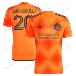 Adalberto Carrasquilla 20 Houston Dynamo FC 2023 El Sol Men Jersey - Orange