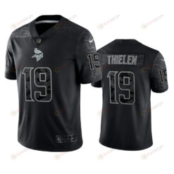 Adam Thielen 19 Minnesota Vikings Black Reflective Limited Jersey - Men