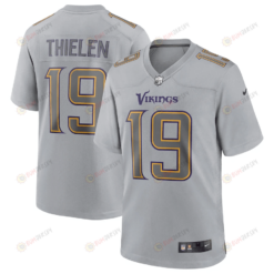 Adam Thielen 19 Minnesota Vikings Men Atmosphere Fashion Game Jersey - Gray