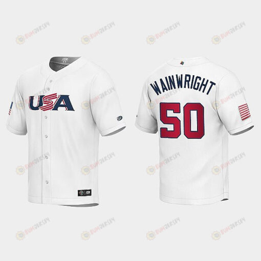 Adam Wainwright 50 USA Baseball 2023 World Baseball Classic Youth Jersey