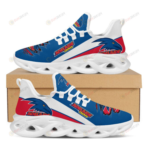Adelaide Crows Logo Torn Pattern 3D Max Soul Sneaker Shoes In Blue