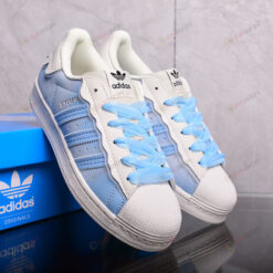 Adidas Originals Superstar Cloud White Blue Shoes Sneakers