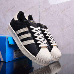 Adidas Superstar 82 Core Black Cream White Shoes Sneakers