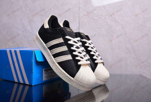 Adidas Superstar 82 Core Black Cream White Shoes Sneakers