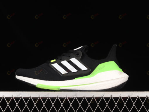 Adidas Ultraboost 22 Core Black / Cloud White / Solar Green Shoes Sneakers