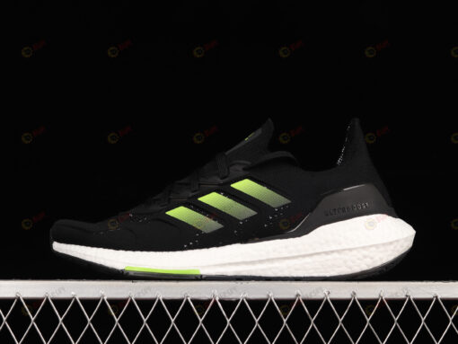 Adidas Ultraboost 22 HEAT.DRY Core Black / Solar Yellow Shoes Sneakers