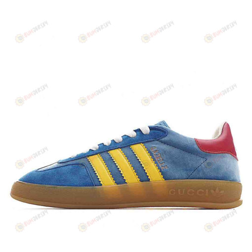 Adidas x Gucci Gazelle In Blue Velvet Shoes Sneakers