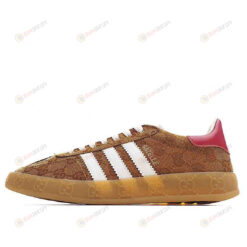 Adidas x Gucci Gazelle In Brown Original GG Canvas Shoes Sneakers