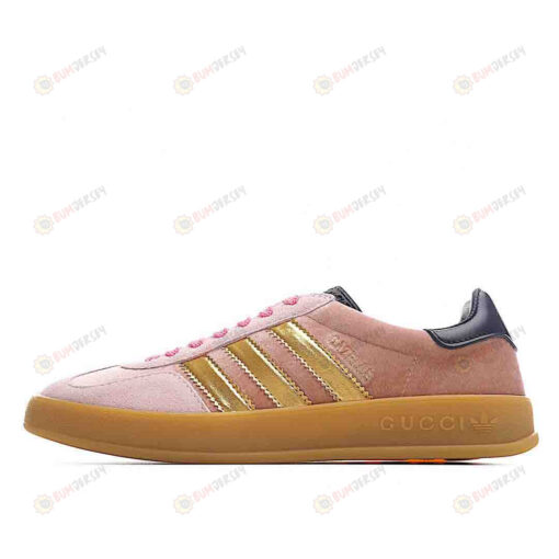 Adidas x Gucci Gazelle In Pink Velvet Shoes Sneakers