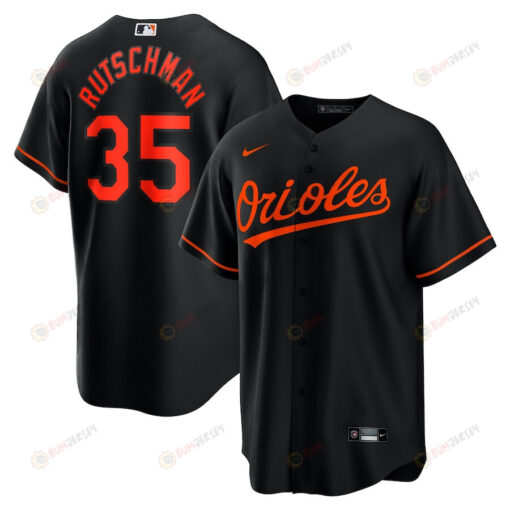 Adley Rutschman 35 Baltimore Orioles Alternate Men Jersey - Black