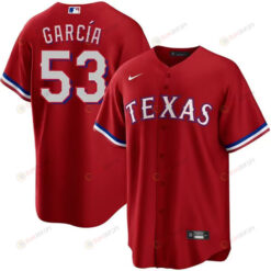Adolis Garcia 53 Texas Rangers 2023 Alternate Cool Base Game Jersey - Red