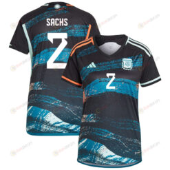 Adriana Sachs 2 Argentina Women's National Team 2023-24 World Cup Away Women Jersey