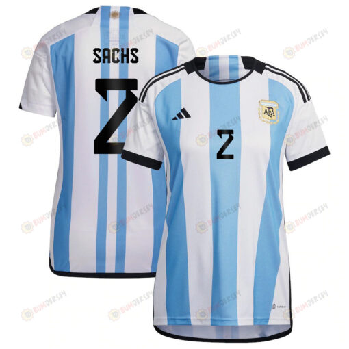 Adriana Sachs 2 Argentina Women's National Team 2023-24 World Cup Home Women Jersey