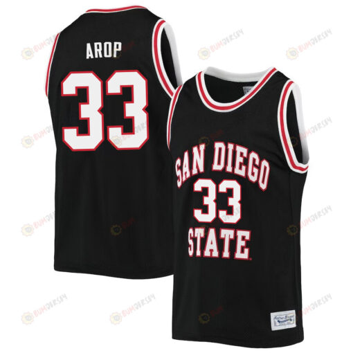 Aguek Arop 33 San Diego State Aztecs 2023 Basketball Jersey- Men Black