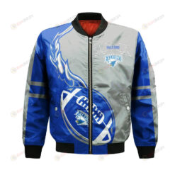 Air Force Falcons Bomber Jacket 3D Printed Flame Ball Pattern
