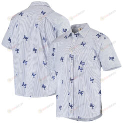 Air Force Falcons Royal Seersucker Button-Up Hawaiian Shirt