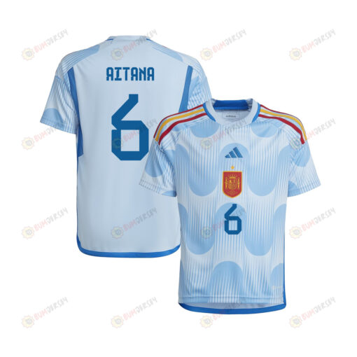 Aitana Bonmat? 6 Spain 1 Star Women's National Team 2023-24 World Cup Away Jersey