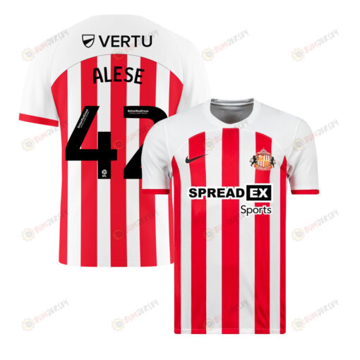 Aji Alese 42 Sunderland A.F.C 2023-24 Home Men Jersey - White