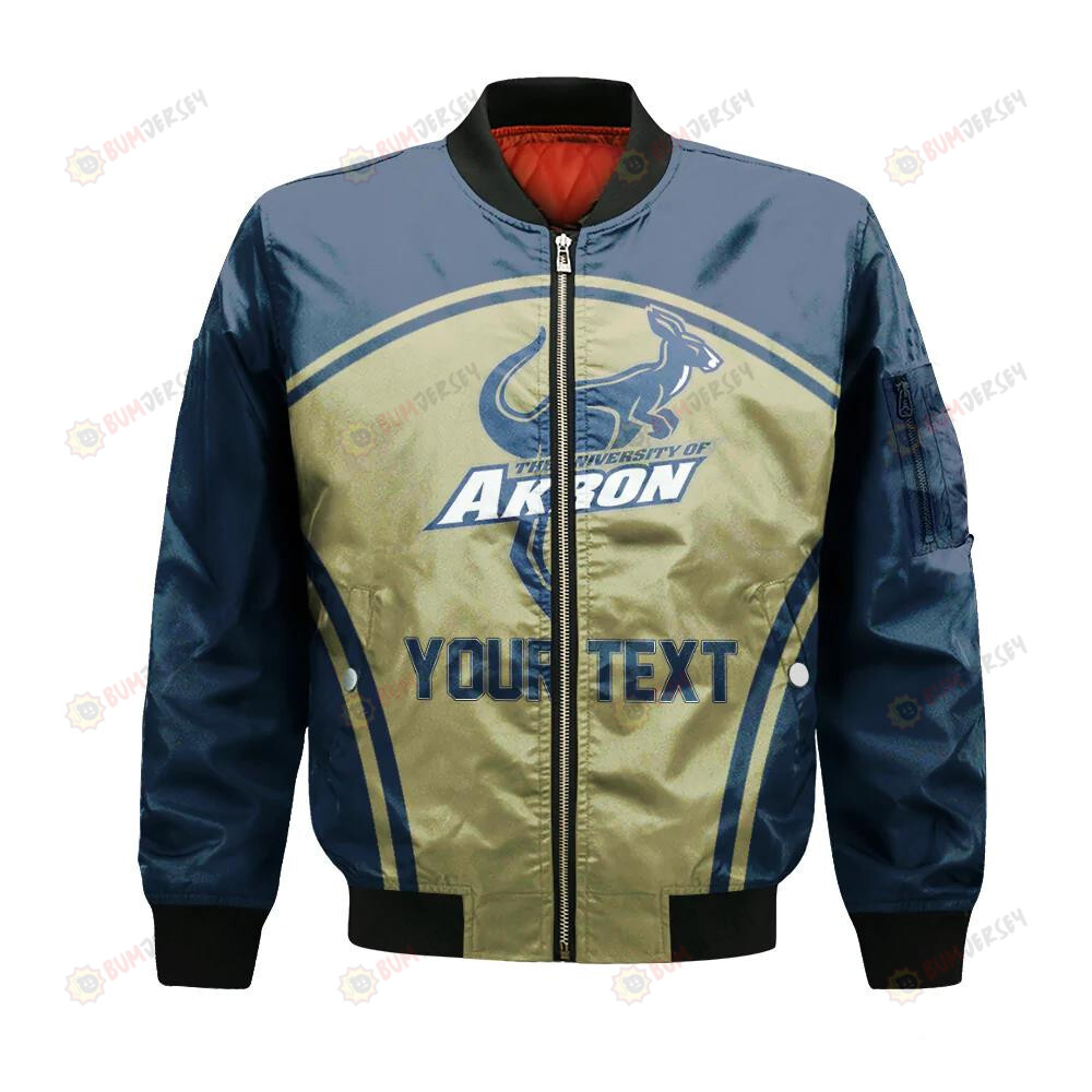 Akron Zips Bomber Jacket 3D Printed Curve Style Sport