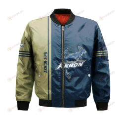 Akron Zips Bomber Jacket 3D Printed Half Style