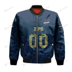 Akron Zips Bomber Jacket 3D Printed Team Logo Custom Text And Number