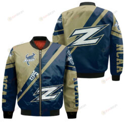 Akron Zips Logo Bomber Jacket 3D Printed Cross Style