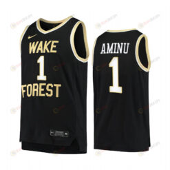 Al-Farouq Aminu 1 Wake Forest Demon Deacons Uniform Jersey College Basketball Black