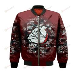 Alabama A&M Bulldogs Bomber Jacket 3D Printed Camouflage Vintage