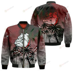 Alabama A&M Bulldogs Bomber Jacket 3D Printed Coconut Tree Tropical Grunge