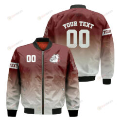 Alabama A&M Bulldogs Fadded Bomber Jacket 3D Printed