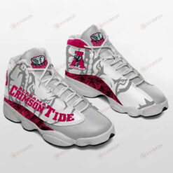 Alabama Crimson Tide Elephant White Air Jordan 13 Sneakers Sport Shoes