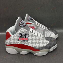 Alabama Crimson Tide Form Grey Air Jordan 13 Sneakers Sport Shoes