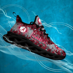 Alabama Crimson Tide Logo Flower Pattern 3D Max Soul Sneaker Shoes