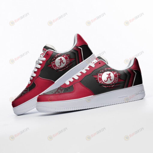 Alabama Crimson Tide Logo Pattern Air Force 1 Printed